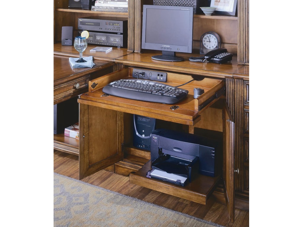 Furniture Brookhaven 281 10 410 Two Door One Drawer A Drop Front Drawer Tower Compartment And Printer With Pullout Shelf Helps Keep You Work E Neatly Contained Furniture