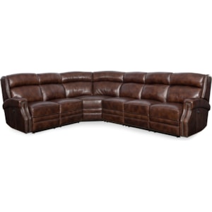Hooker Furniture Carlisle Power Reclining Sectional With Nailhead Trim Belfort Furniture Reclining Sectional Sofas
