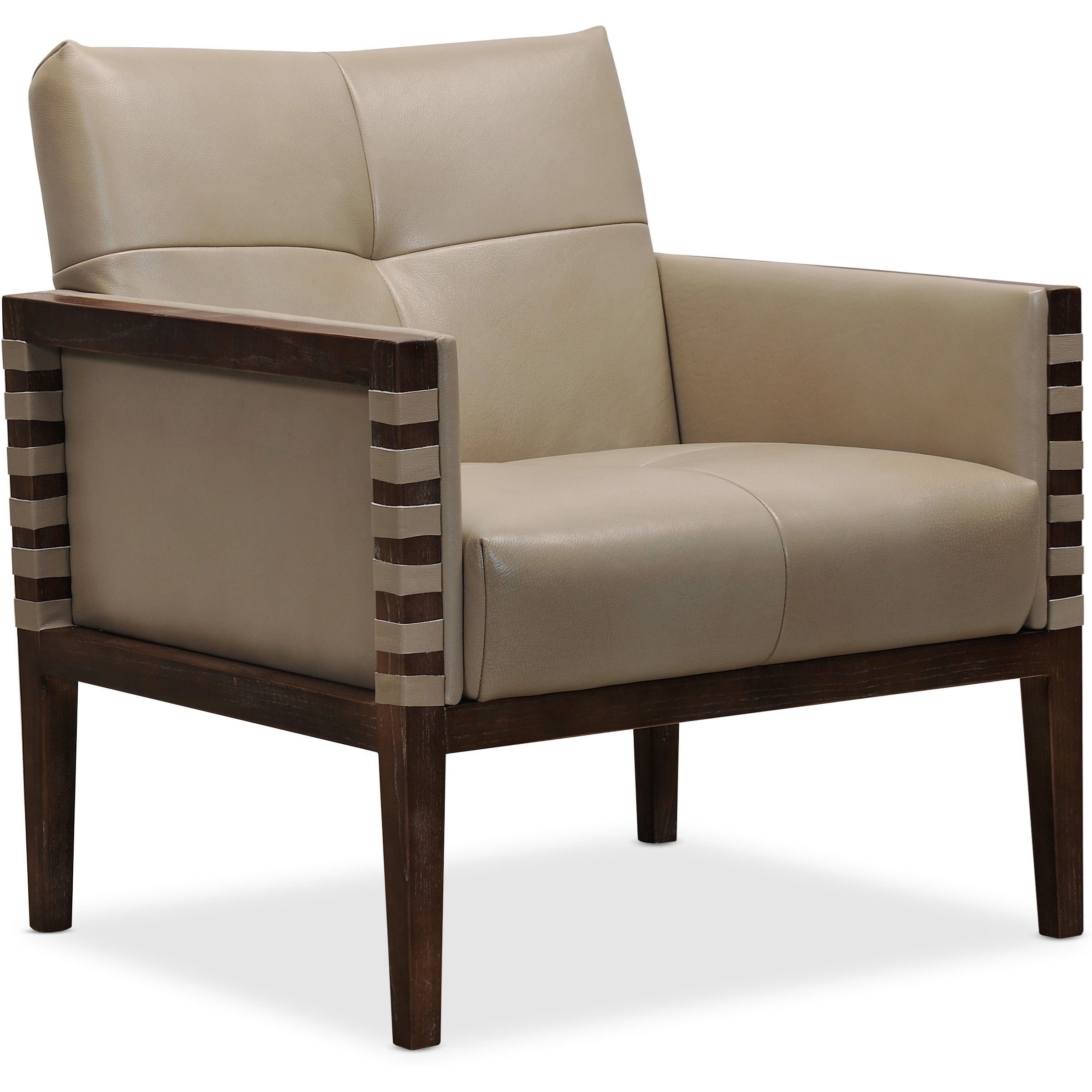 Hooker Furniture Carverdale Contemporary Leather Club Chair With