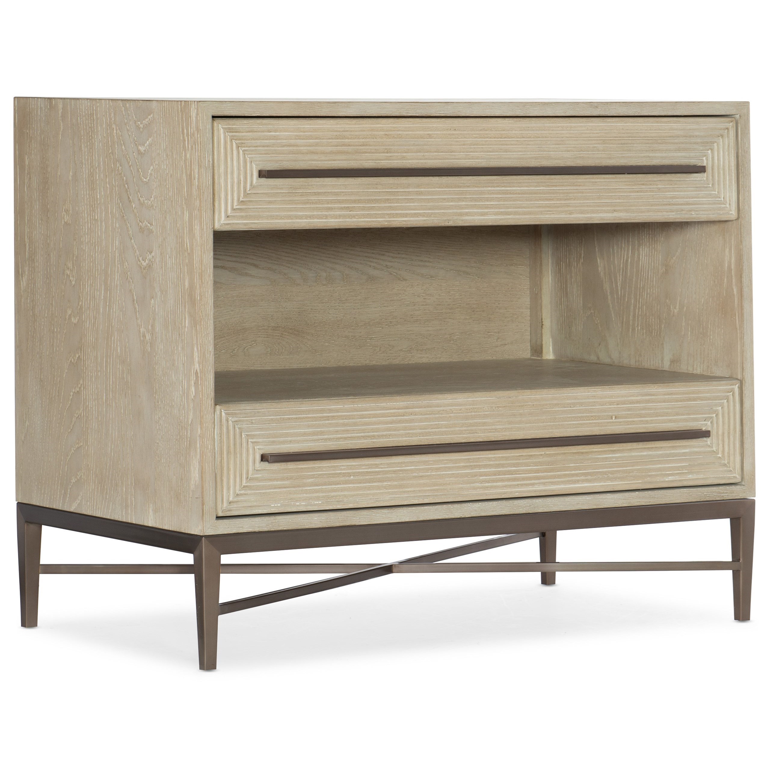 Contemporary Nightstand with USB Port