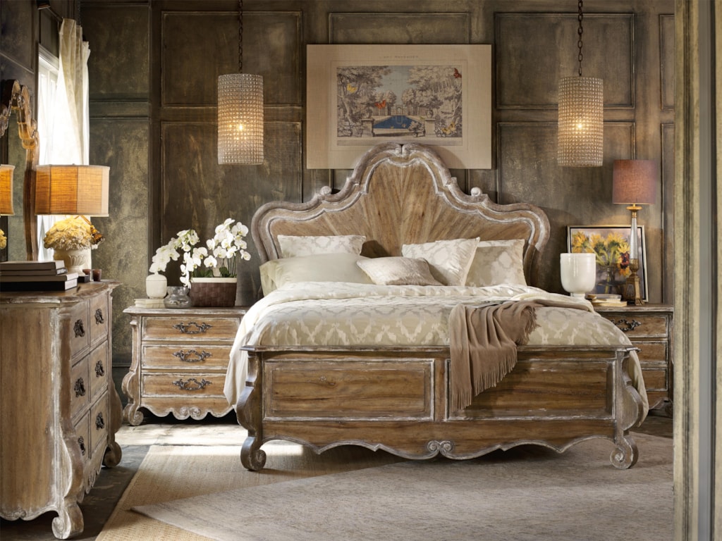 Hooker Furniture ChateletKing Wood Panel Bed