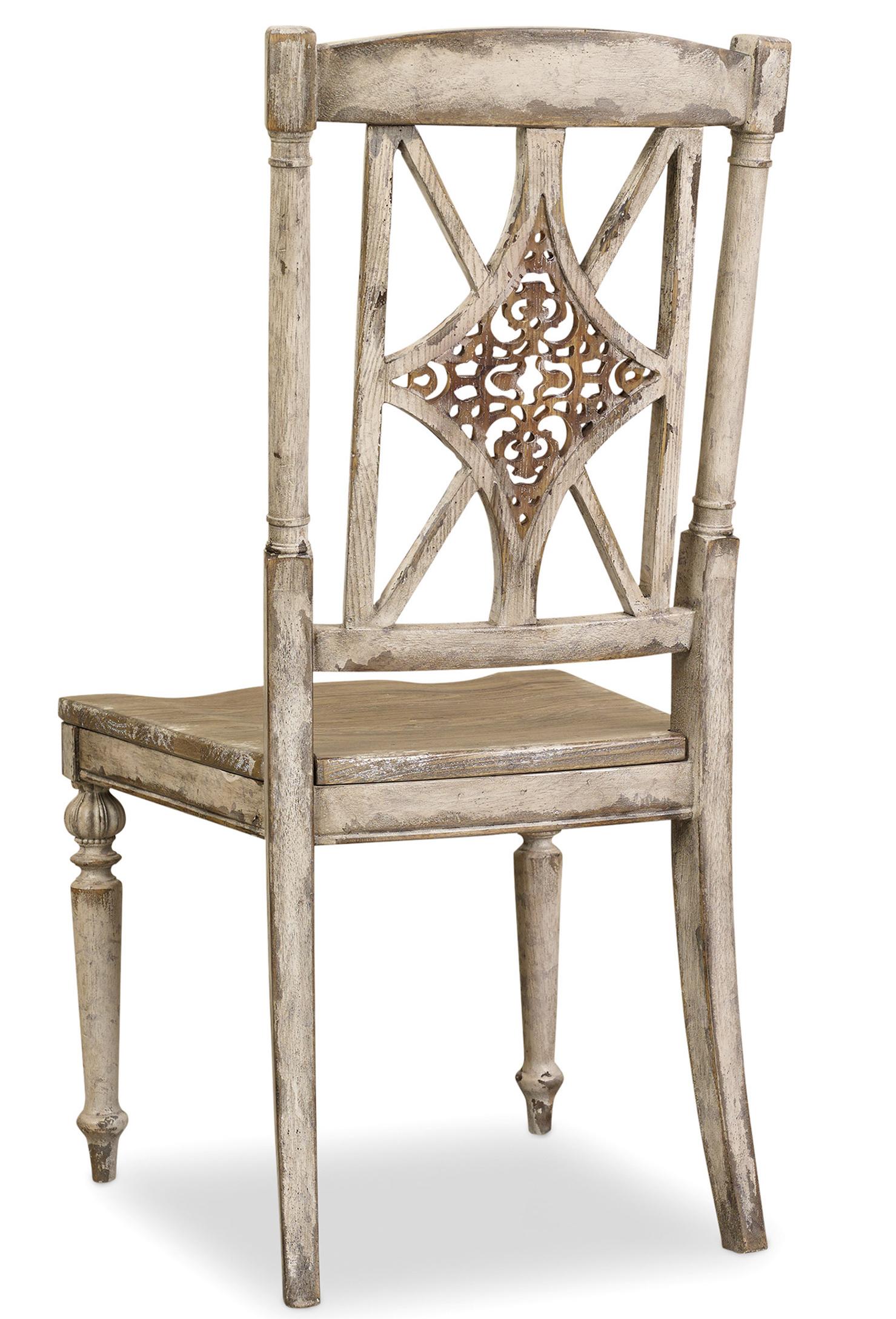 Hooker Furniture Chatelet Fretback Side Chair With Turned Legs Belfort Furniture Dining Side Chairs