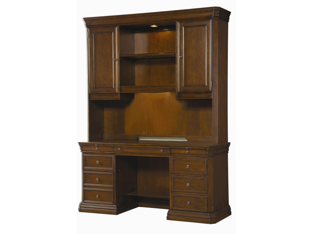 Hooker Furniture Cherry Creek Traditional Desk And Hutch Combo