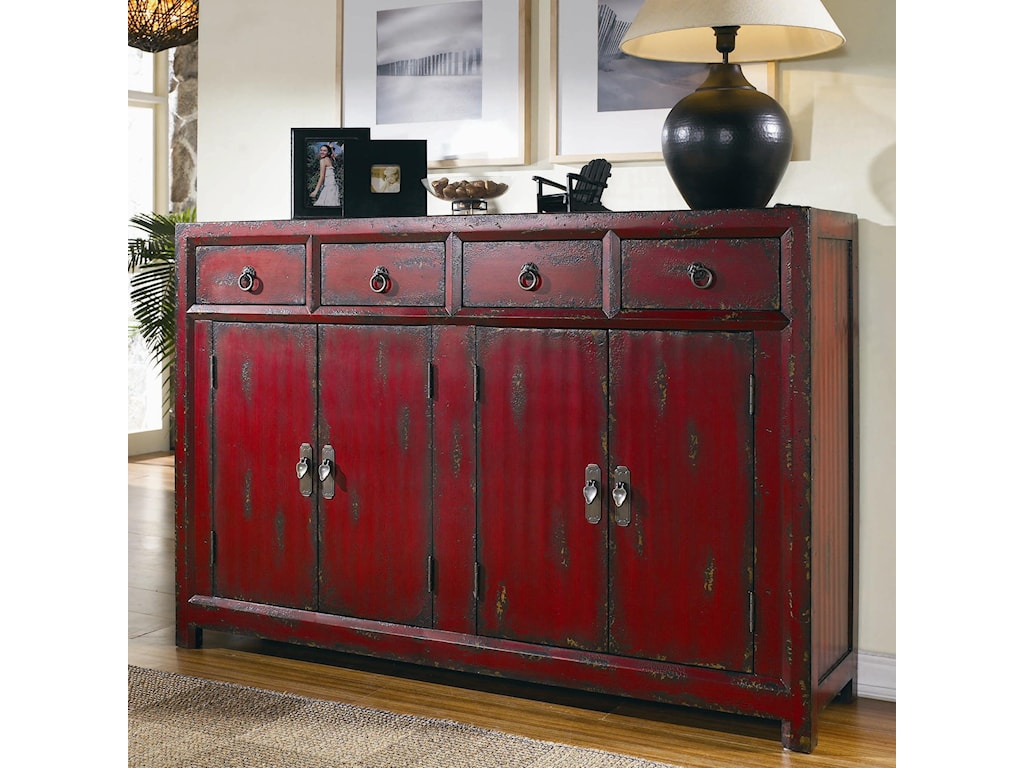 Hooker Furniture Chests And Consoles Red Asian Cabinet Powell S