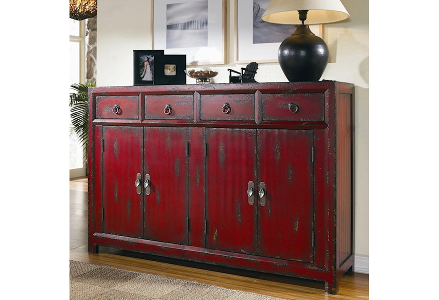 Hooker Furniture Chests And Consoles Red Asian Cabinet Fisher