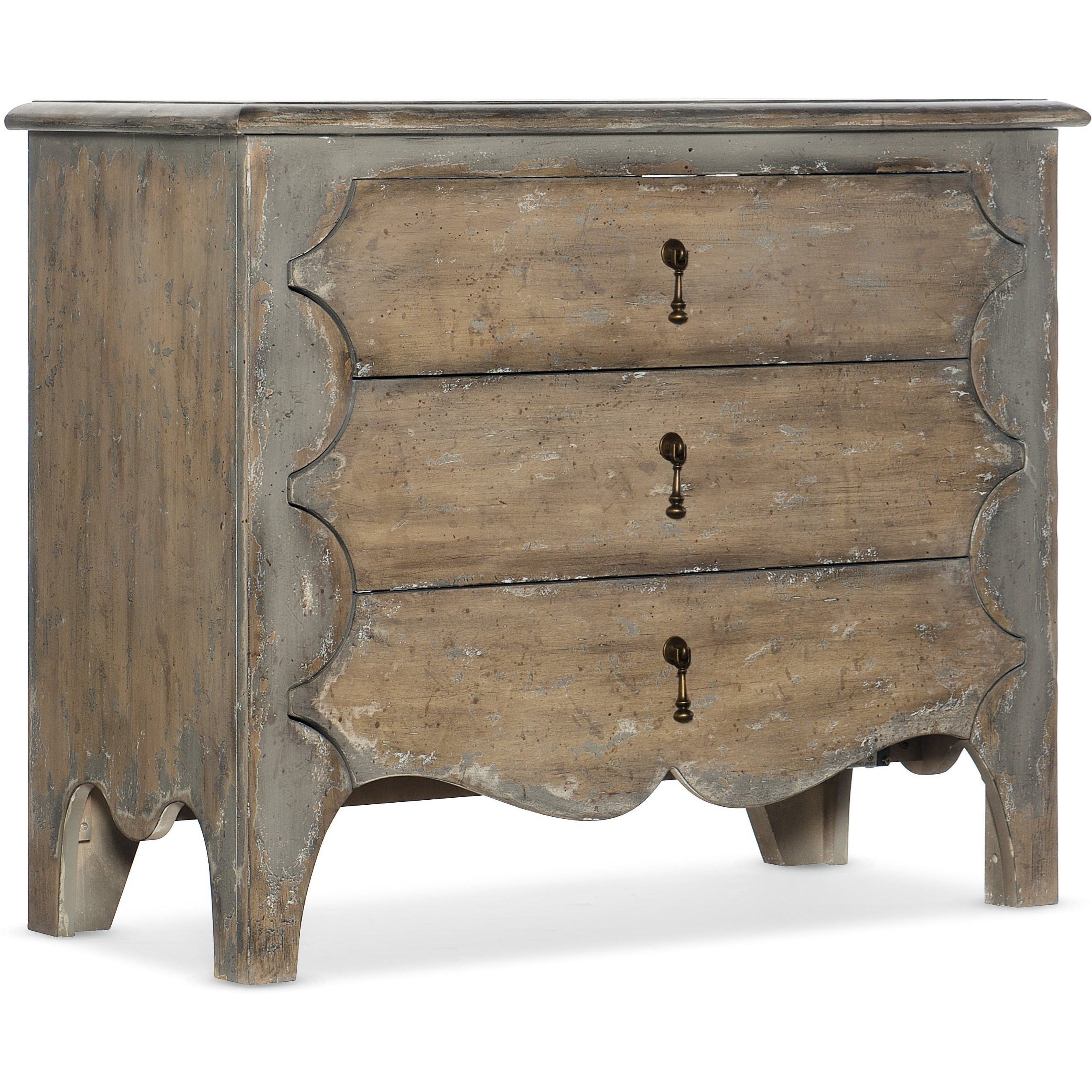 Hooker Furniture Ciao Bella Rustic 3 Drawer Bachelors Chest Belfort Furniture Nightstands