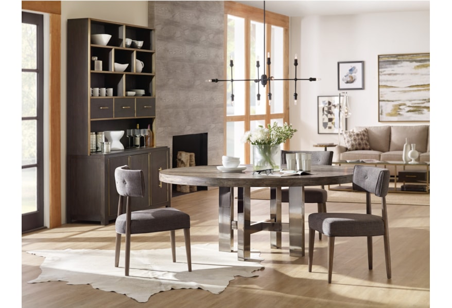 Furniture Curata Large Modern Round Dining Table Stoney Modern Round Dining Table