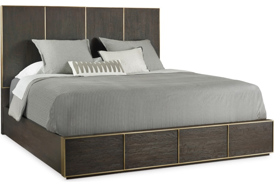 Hooker Furniture Curata Modern Queen Low Bed Belfort Furniture Platform Beds Low Profile Beds