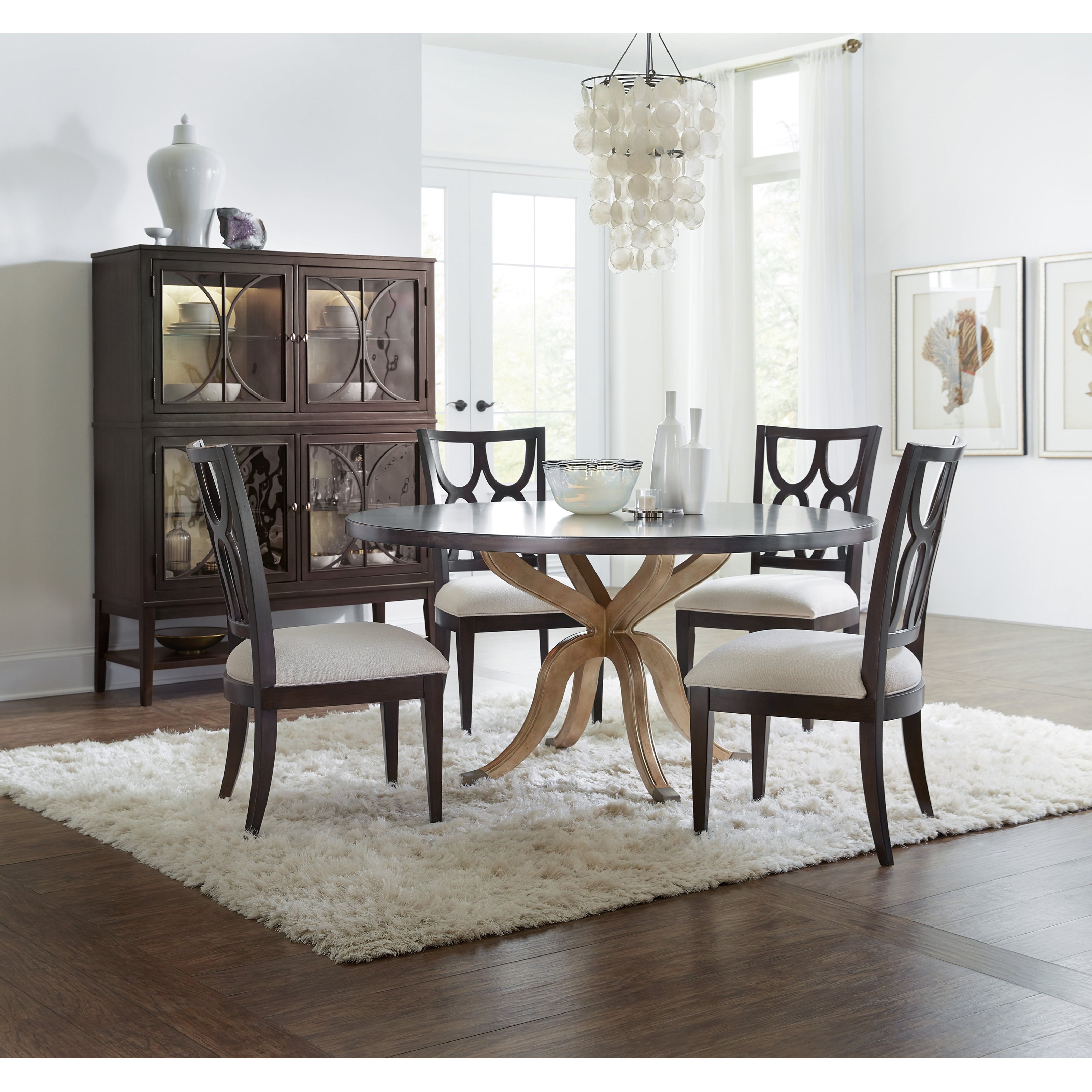 Hooker Furniture Curvee 5834 75906 89 Glam Display Cabinet With