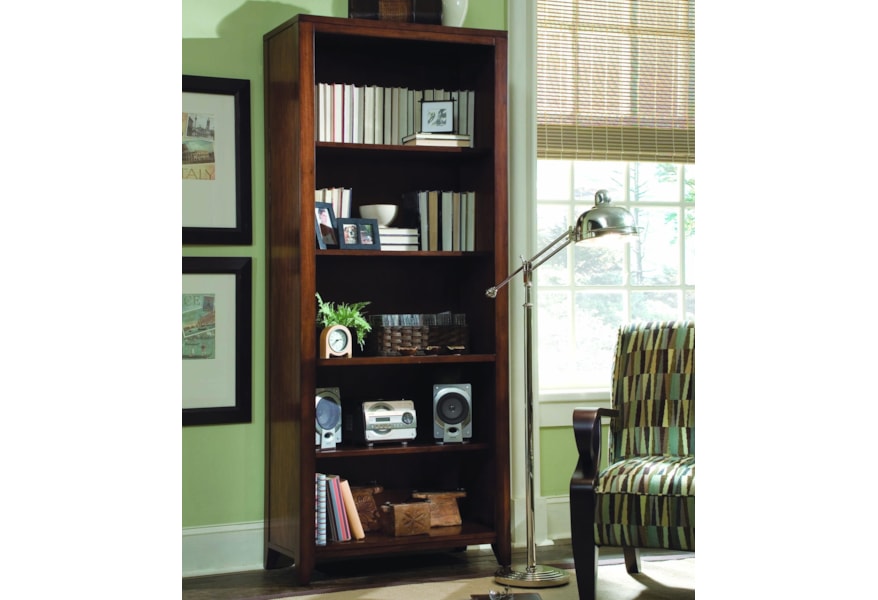 Hooker Furniture Danforth 388 10 422 Open Bookcase W 4 Shelves Dunk Bright Furniture Open Bookcases