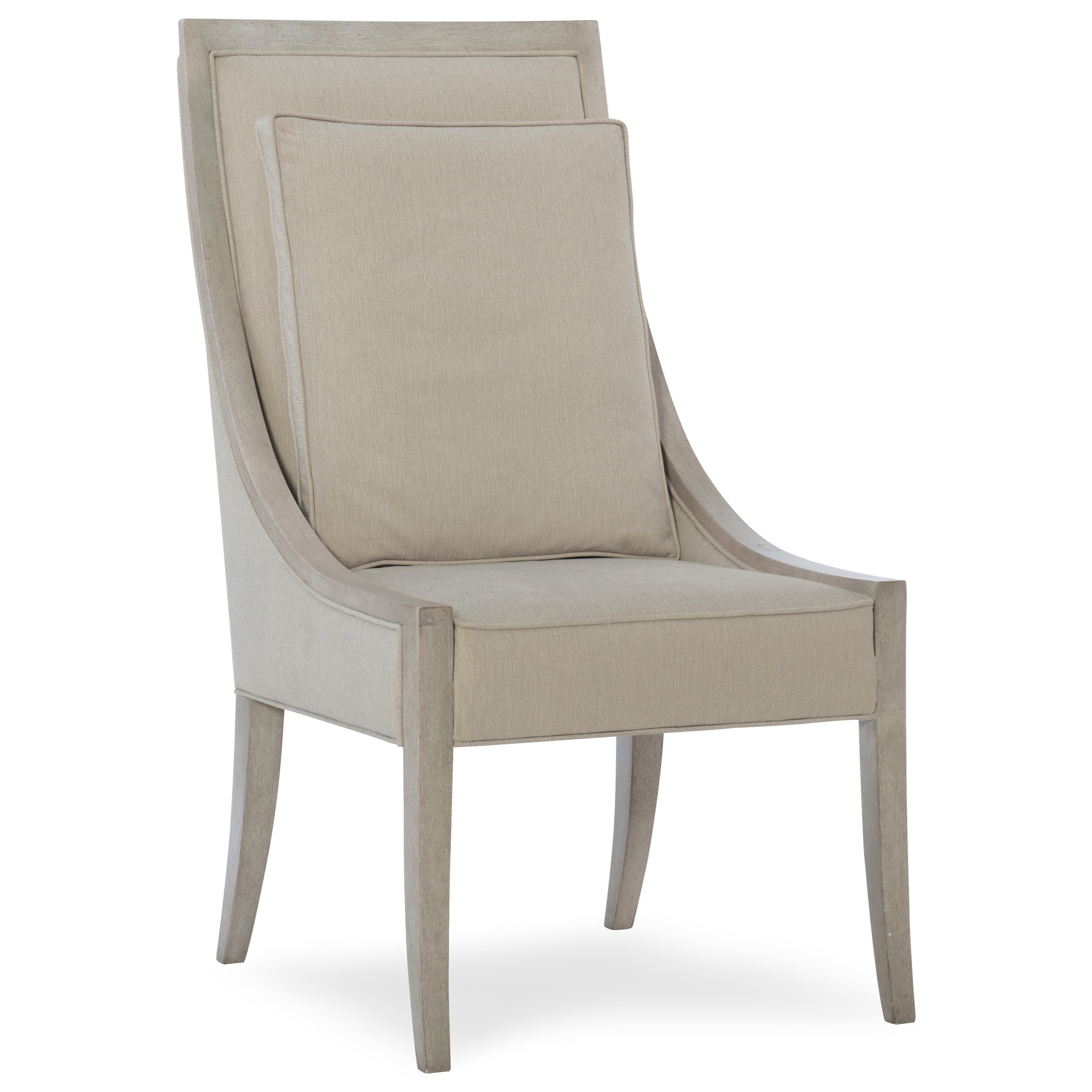 Upholstered Host Chair with Back Cushion