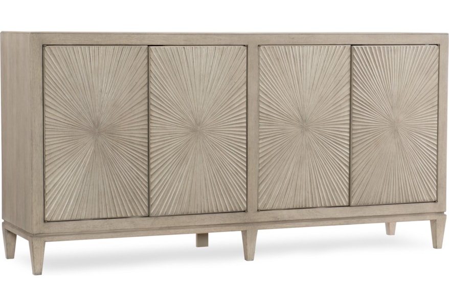 Hooker Furniture Elixir Buffet With Sunburst Door Fronts Fisher Home Furnishings Buffets