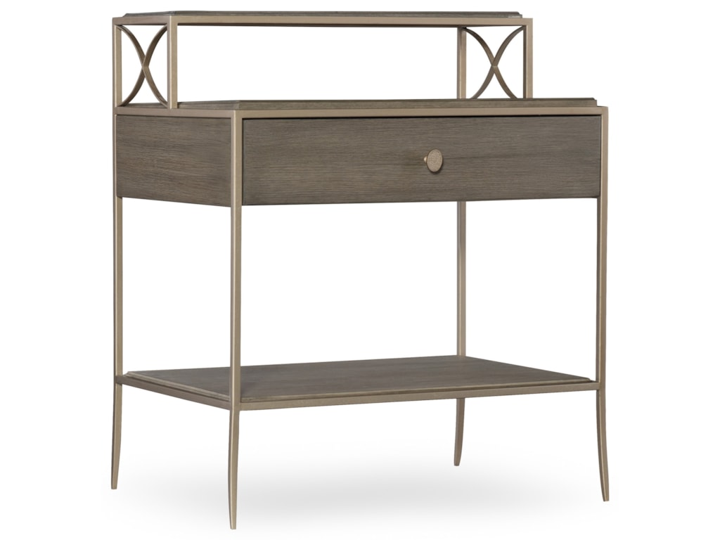 Furniture Elixir Leg Nightstand With Metal Frame Furniture Elixir Leg Nightstand With Metal Frame