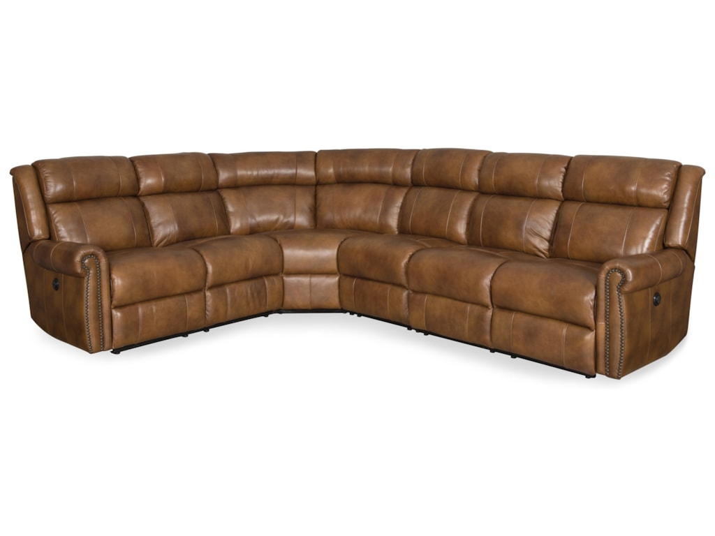 Furniture Esme Reclining Sectional With Rolled Arms Furniture Esme Reclining Sectional With Rolled Arms