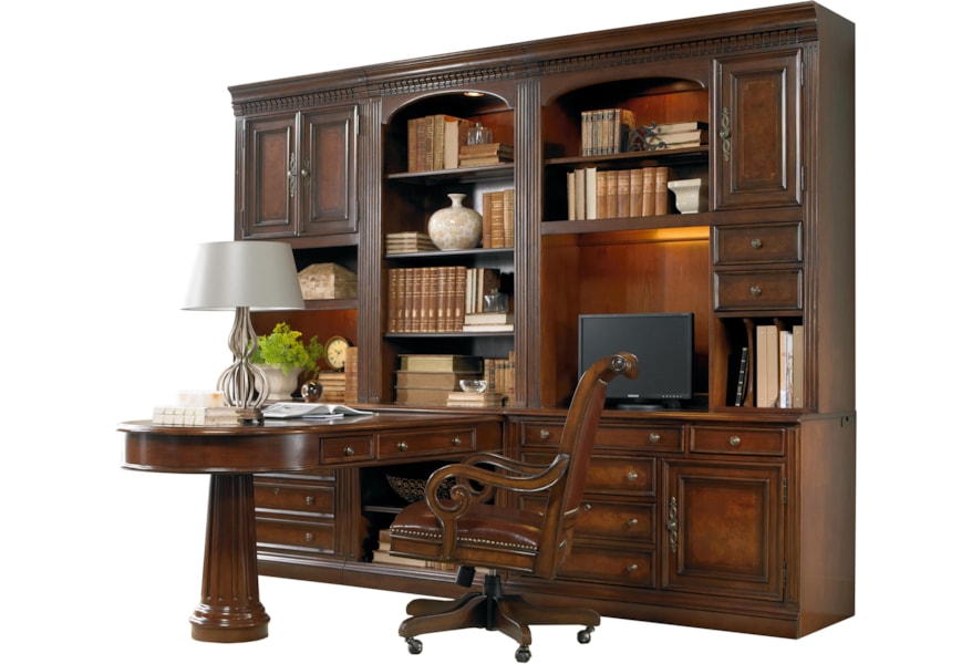 Hooker Furniture European Renaissance Ii Office Wall Unit With