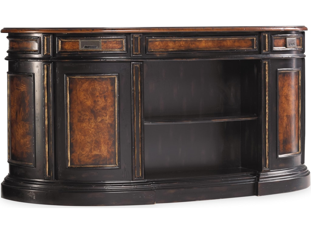 Hooker Furniture Grandover Kidney Shaped Double Pedestal Desk With