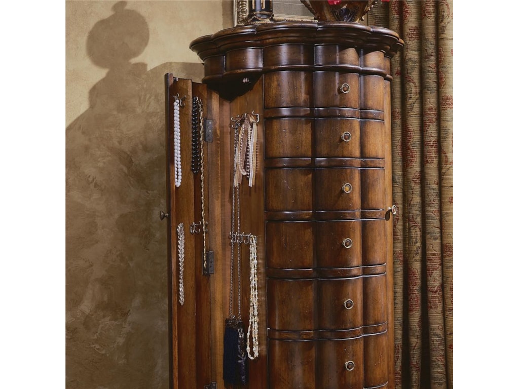 Hooker Furniture Seven Seas 500 50 540 Shaped Jewelry Chest Thornton Furniture Drawer Chests Hooker Furniture Seven Seas Antique Mirror Chest
