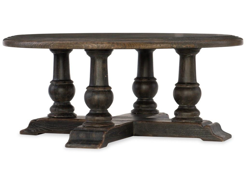 hooker furniture hill country medina round cocktail table - baer's hooker furniture hill country medina round cocktail table - baer's