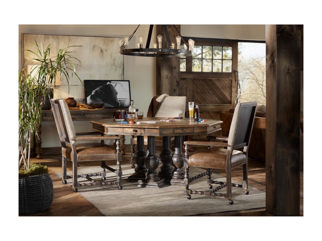 Hooker Furniture Hill CountryCastle Hills 60in Game Table Hooker Furniture Hill CountryCastle Hills 60in Game Table