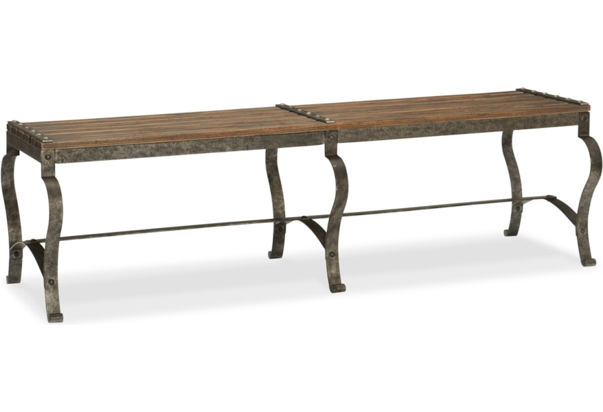 Hooker Furniture Hill Country 5960 90019 Mtl Ozark Bed Bench
