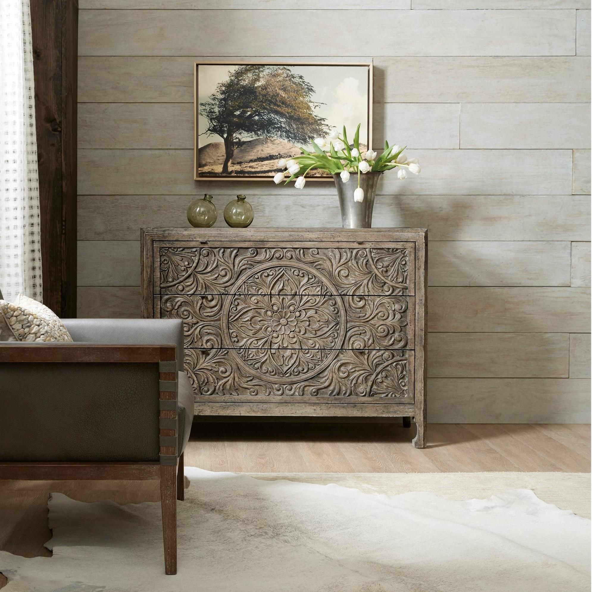 Hooker Furniture La Grange 6960 50007 80 Relaxed Vintage Lockhart Three Drawer Accent Chest Dunk Bright Furniture Accent Chests