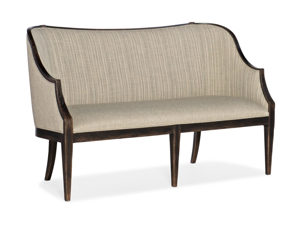 La Grange Transitional Olden Settee With Exposed Wood Frame By Hamilton Home At Rotmans La Grange Transitional Olden Settee With Exposed Wood Frame By Hamilton Home At Rotmans
