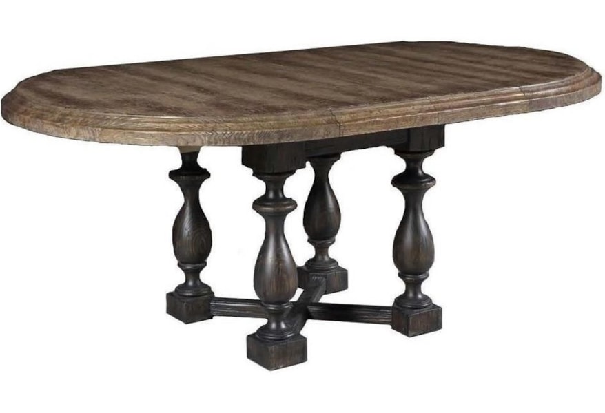 Hooker Furniture La Grange Ellinger 48 Inch Round Dining Table With 2 Table Leaves Zak S Home Dining Tables