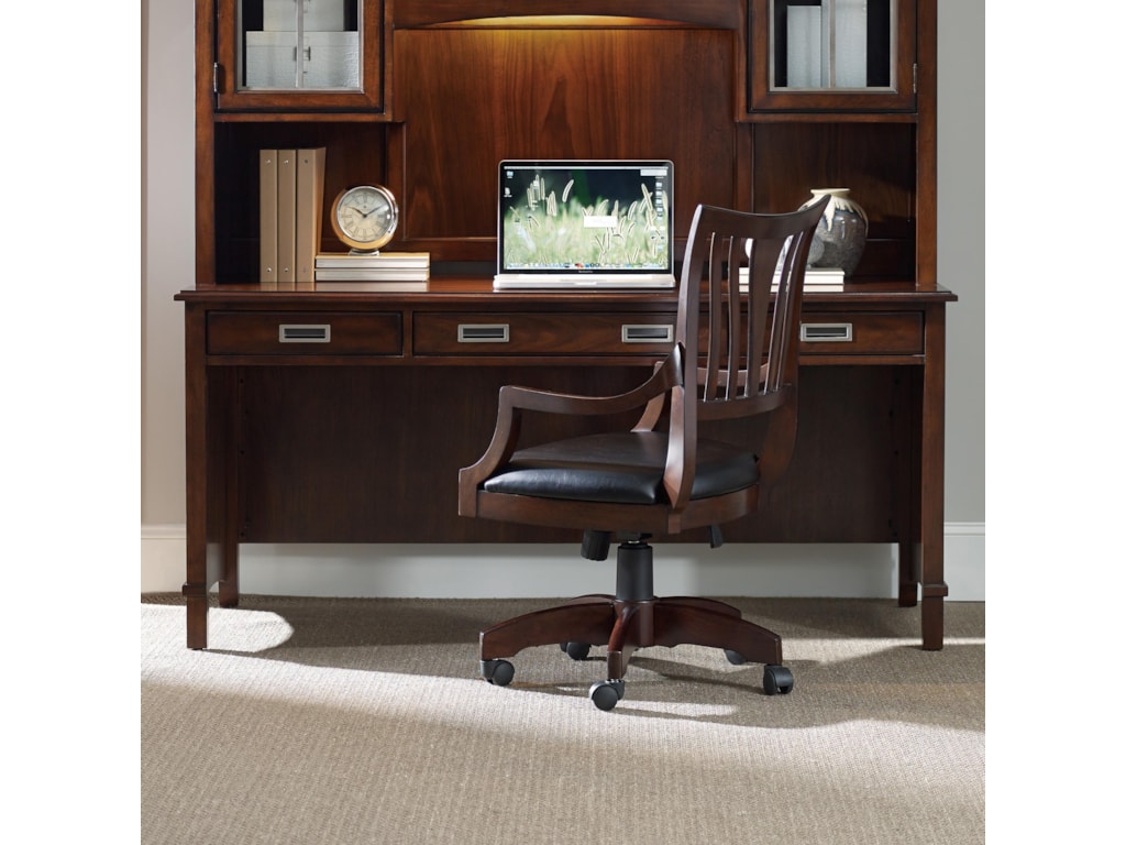 hooker furniture latitude walnut new-vintage shell desk with hooker furniture latitude walnut new-vintage shell desk with