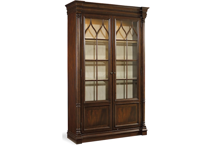 Hooker Furniture Leesburg 5381 75906 Display Cabinet With Built In