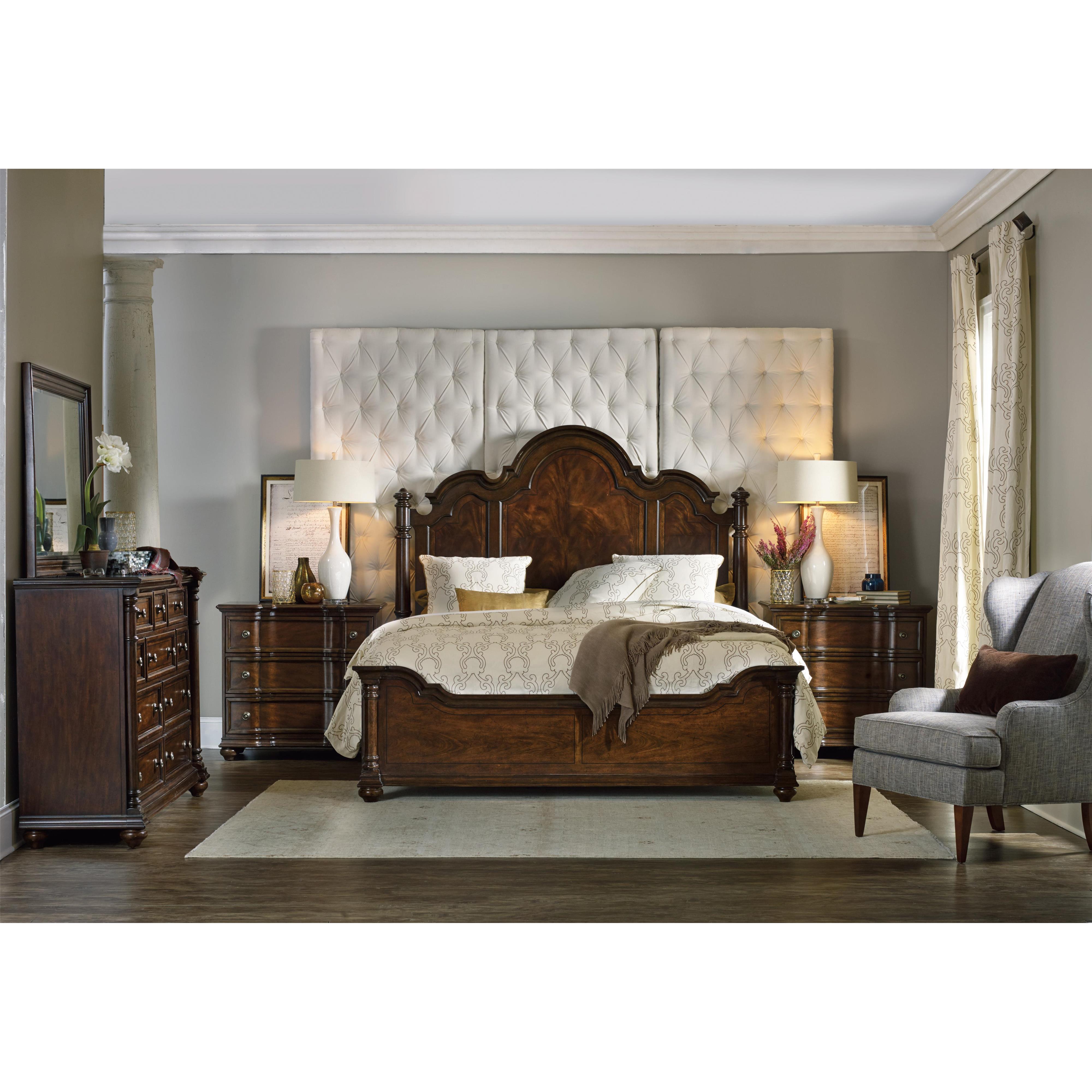 Hooker Furniture Leesburg 5381 90650 Queen Size Poster Bed With