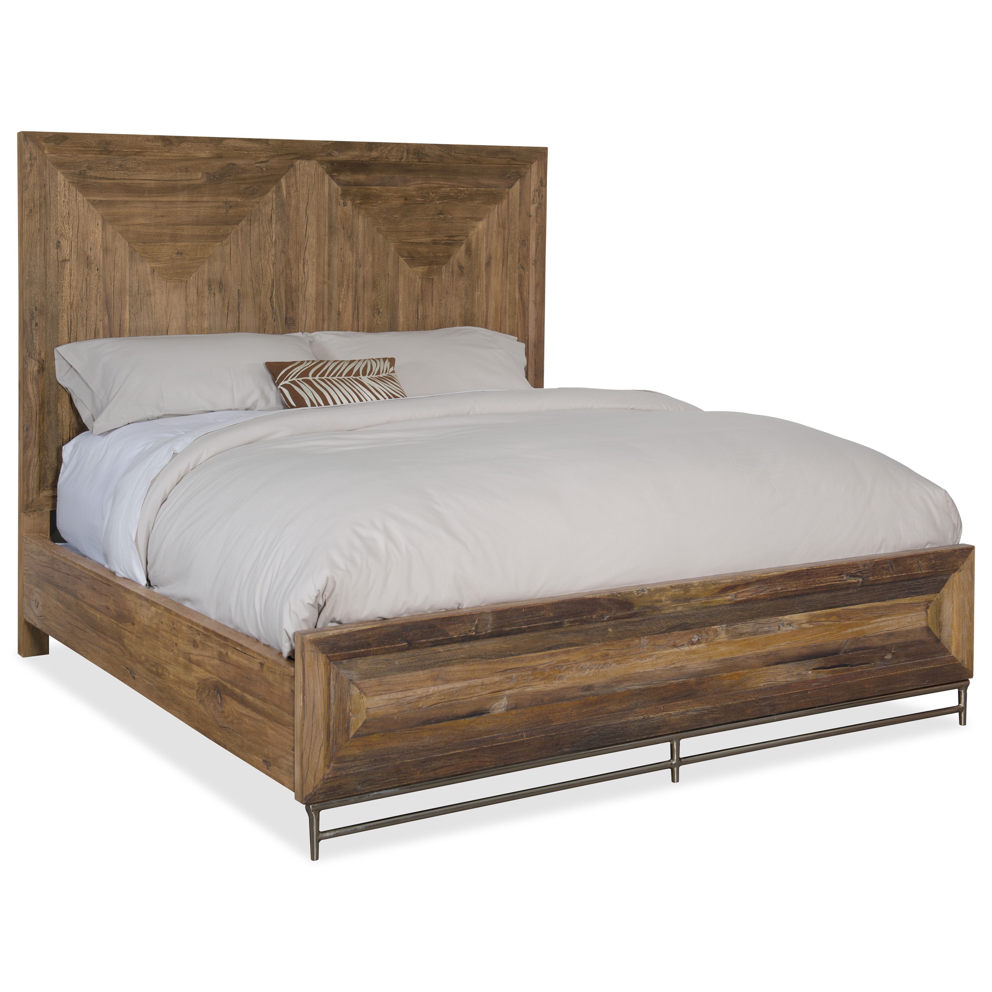 Hooker Furniture L Usine 5950 90250 Mwd Reclaimed Wood Queen Panel Bed Upper Room Home Furnishings Panel Beds
