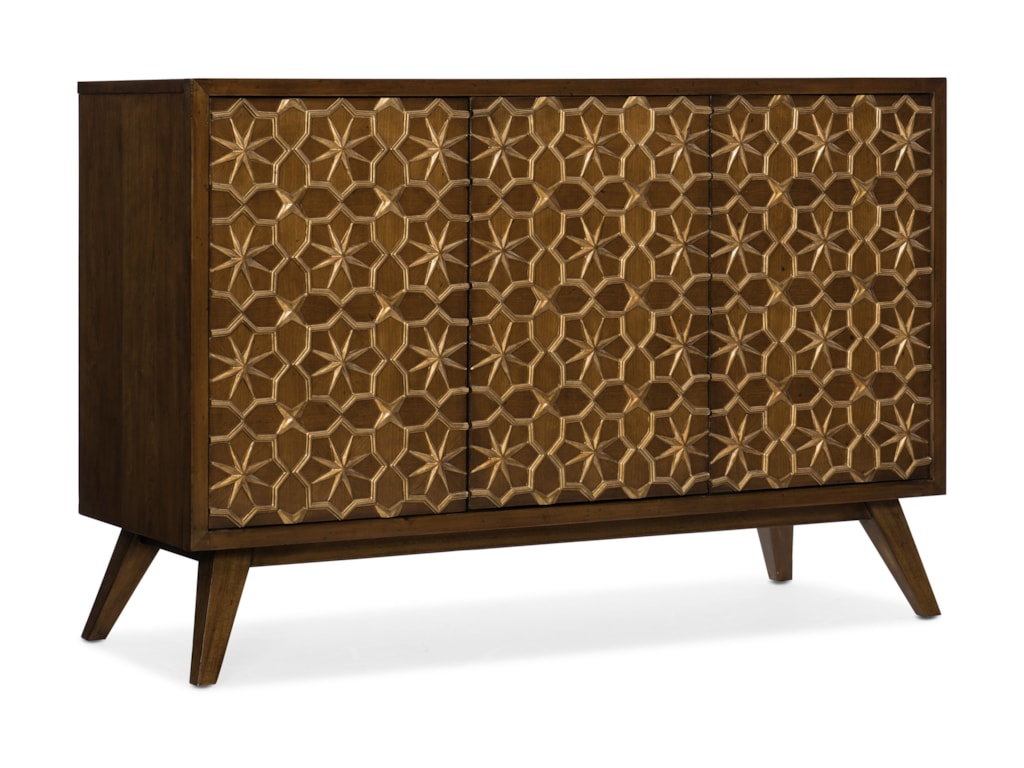 Hooker Furniture Melange Traveler Mid Century Modern Credenza