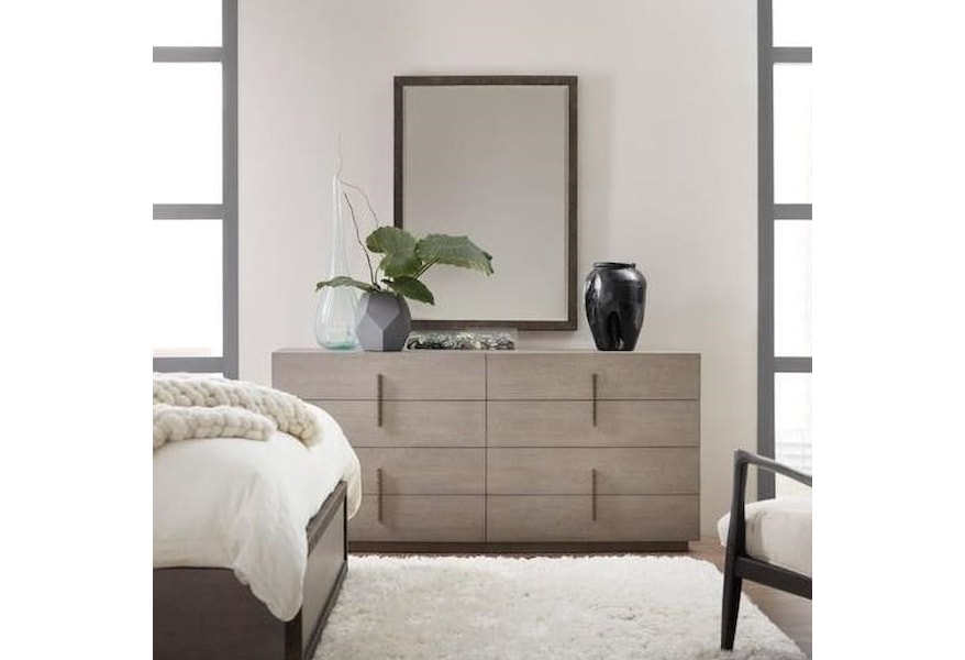 Hooker Furniture Miramar Carmel 8 Drawer Dresser And Mirror Set
