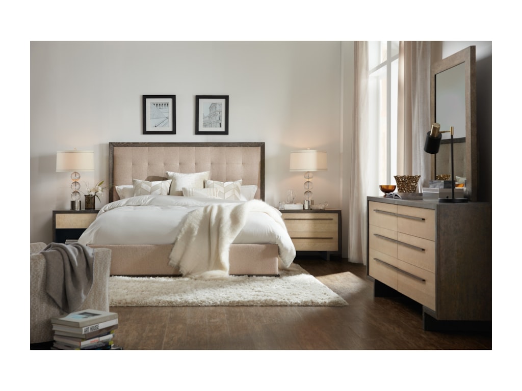 Hooker Furniture Miramar - Point ReyesAngelico Queen Upholstered Bed