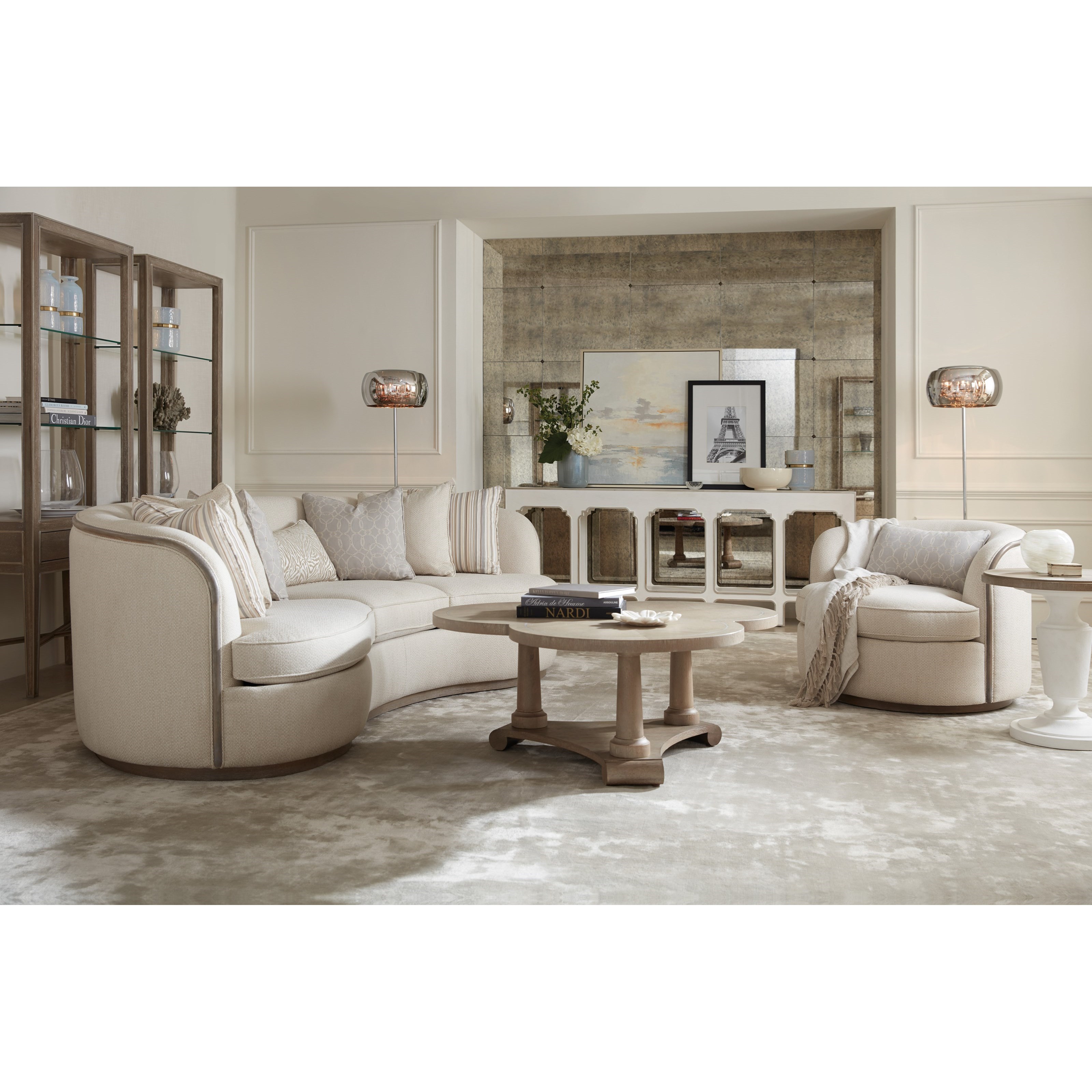 Hooker Furniture Modern Romance 1652 85001 Wh2 Transitional Console Table Baer S Furniture Sofa Tables Consoles