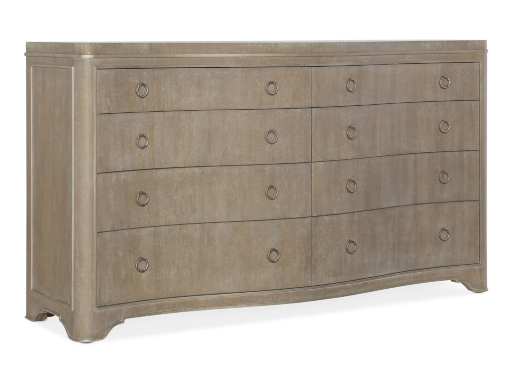 Hooker Furniture Modern Romance Transitional Eight Drawer Dresser