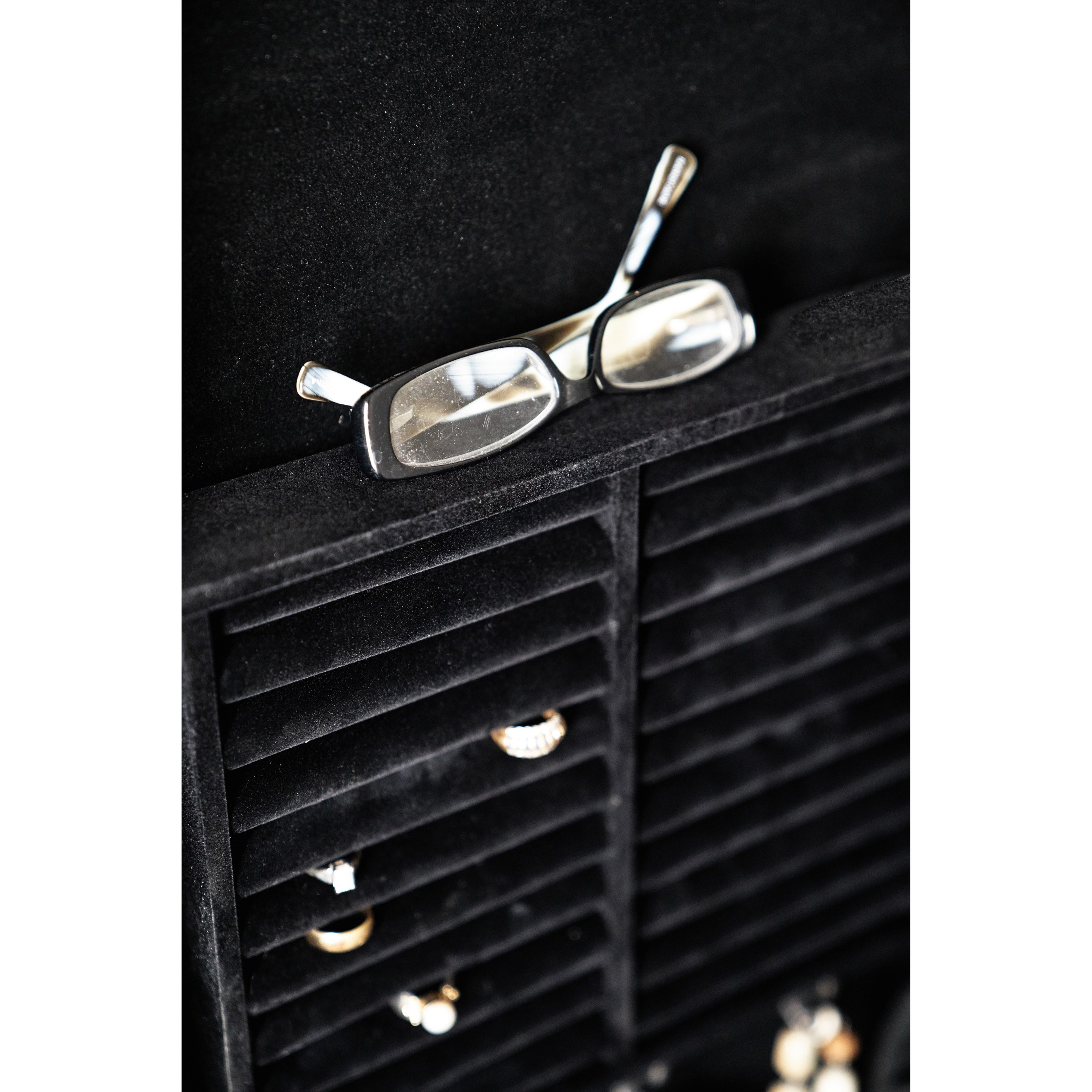 Modern Romance Floor Mirror With Jewelry Storage