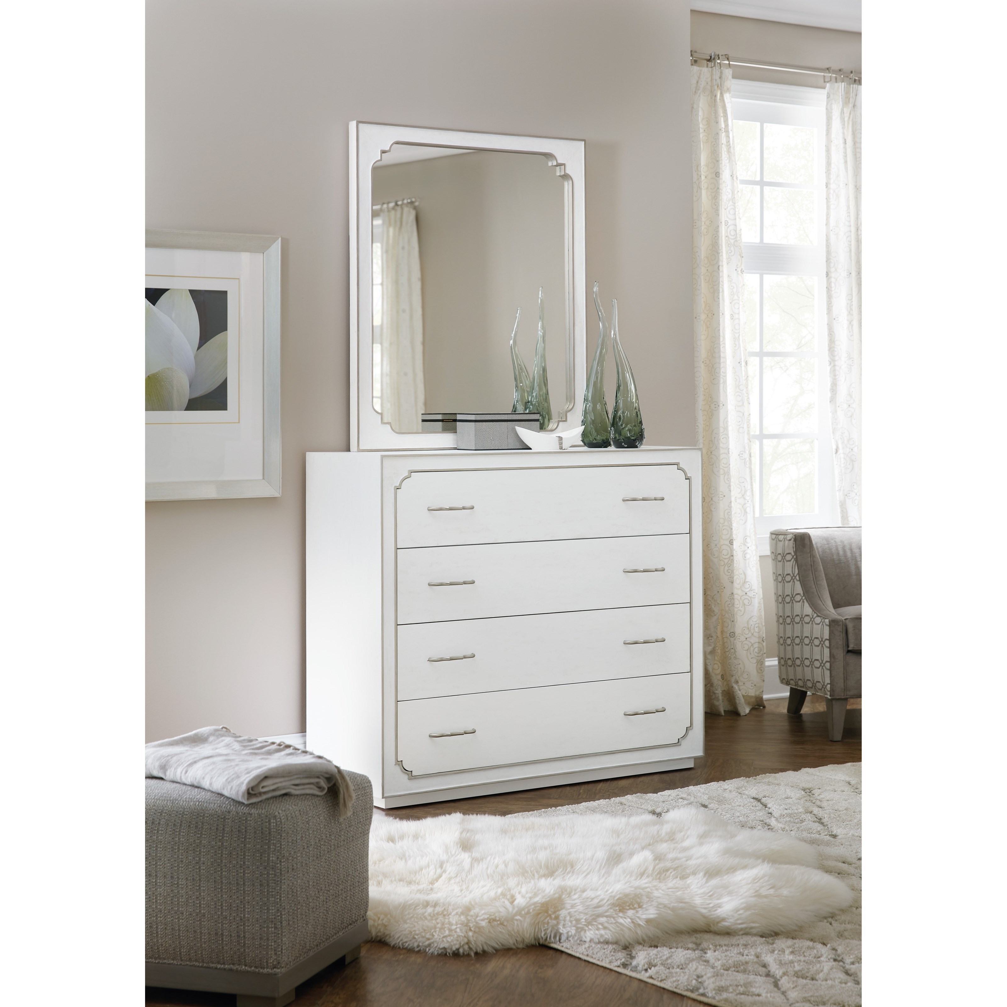 Hooker Furniture Modern Romance Transitional Four Drawer Bureau