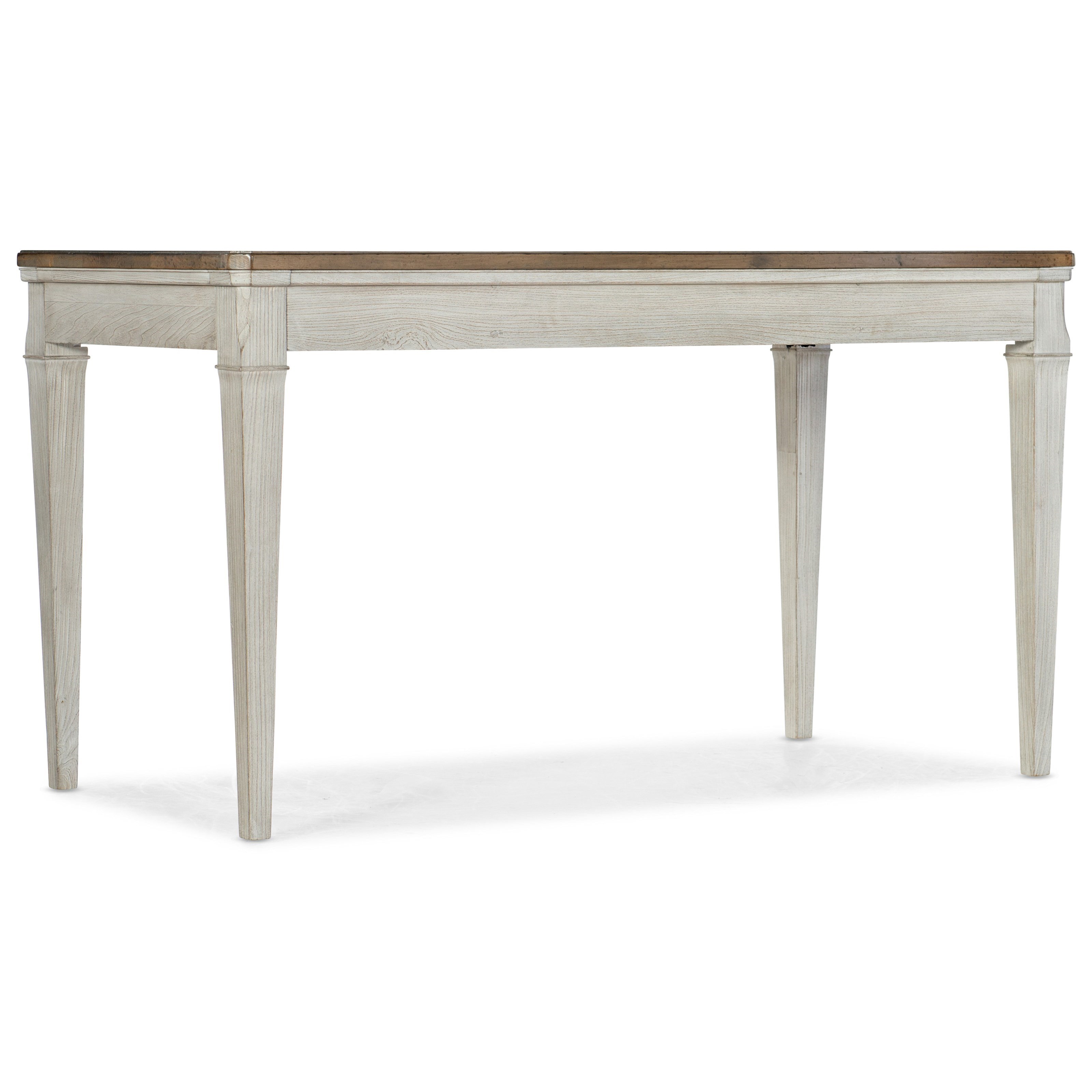 Hooker Furniture Montebello Farmhouse Solid Wood 3 Drawer Writing Desk Zak S Home Table Desks Writing Desks