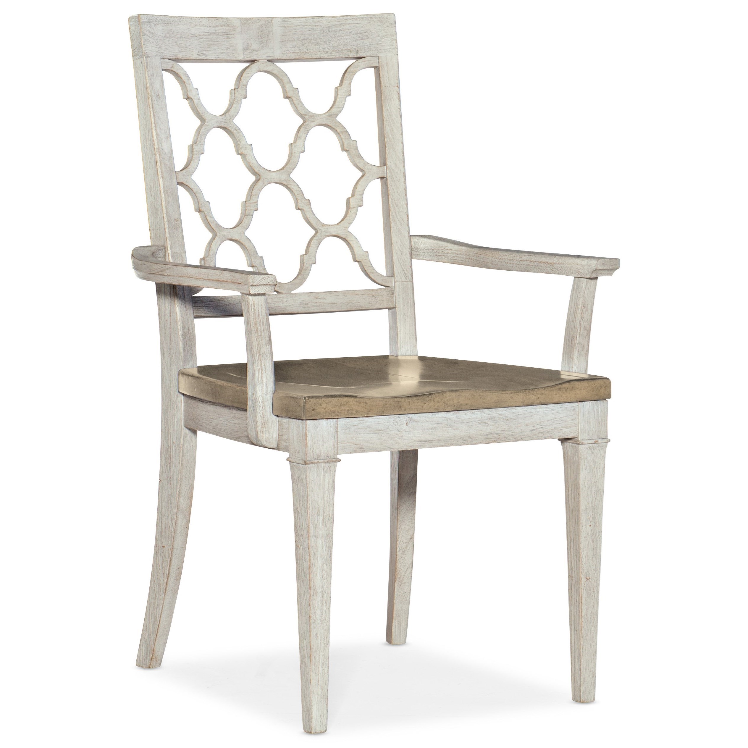 Hooker Furniture Montebello Farmhouse Solid Wood Arm Chair Zak S Home Dining Arm Chairs