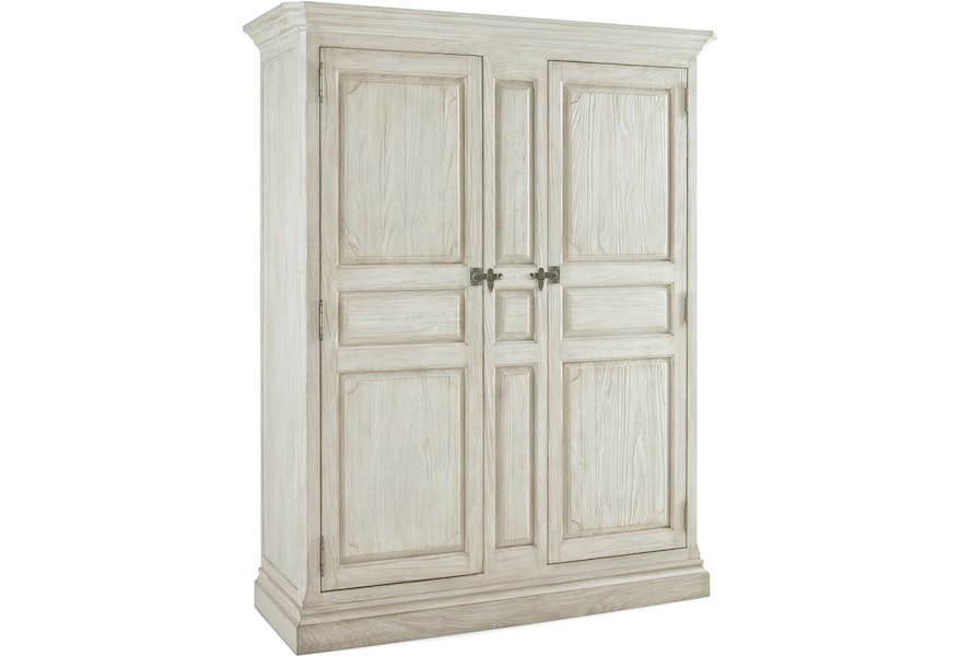 Hamilton Home Montebello Farmhouse Solid Wood Armoire With Removable Shelves And Closet Rods Sprintz Furniture Armoires