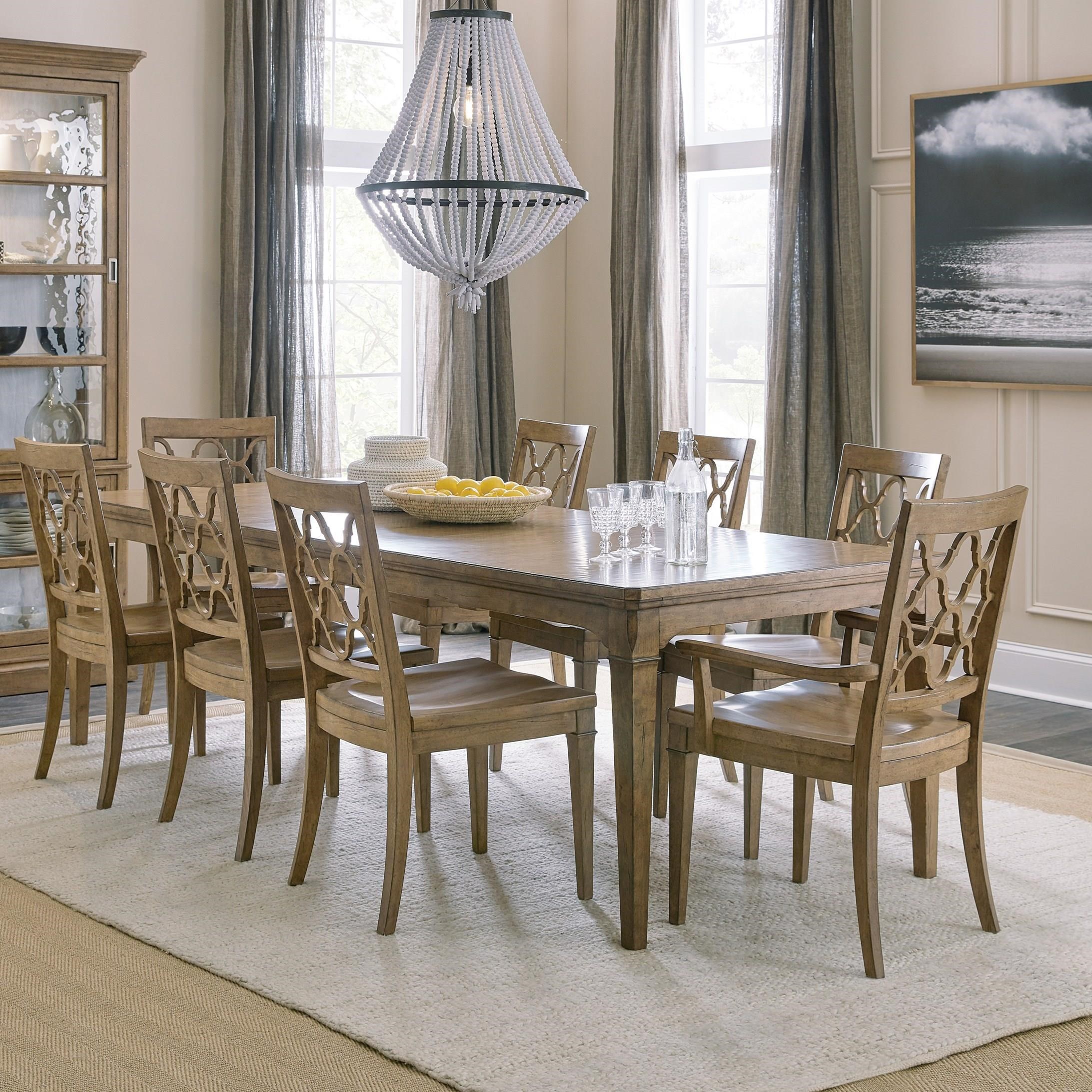 Hooker Furniture Montebello 9 Piece Dining Set With 82 Inch