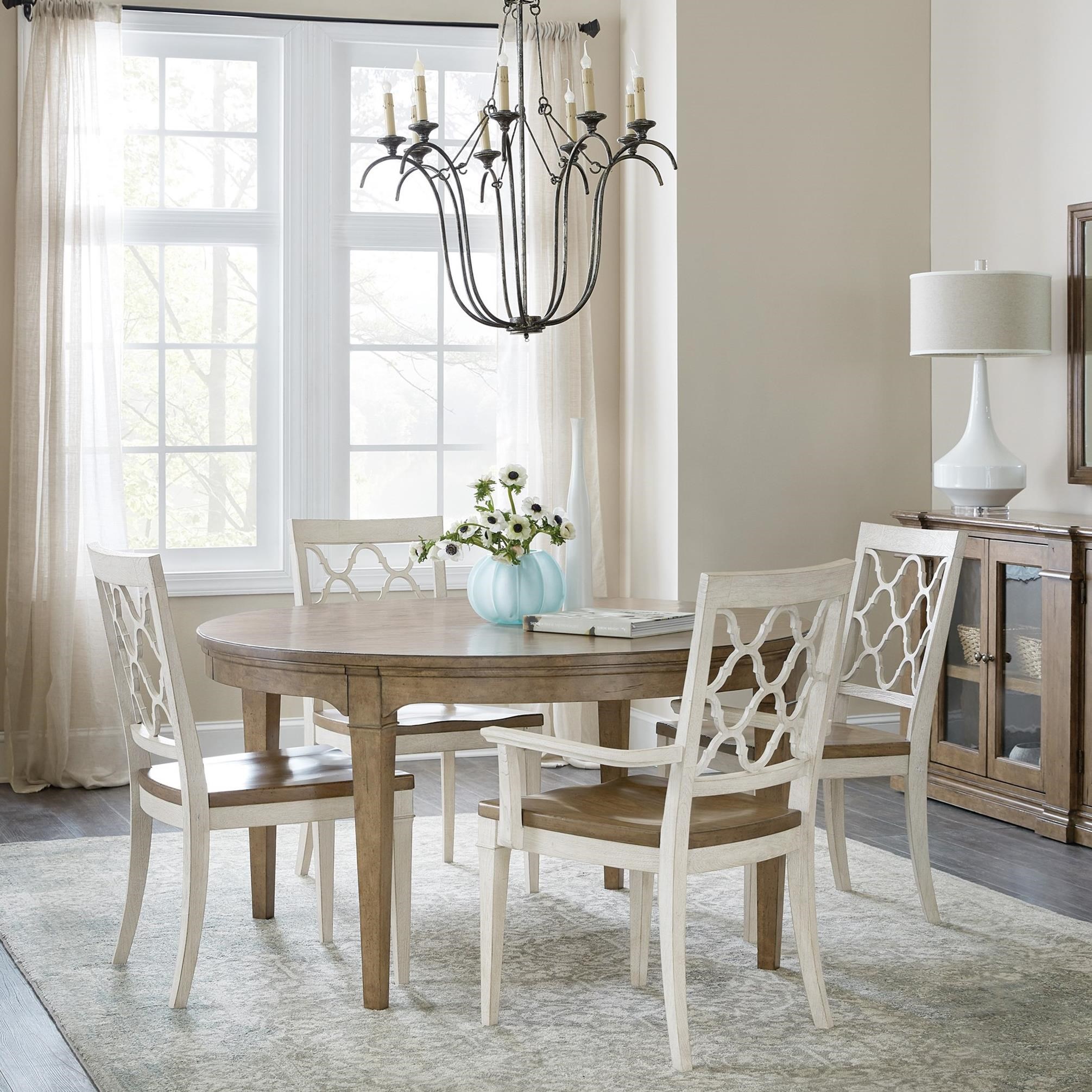 Hooker Furniture Montebello 5 Piece Dining Set With Round Table