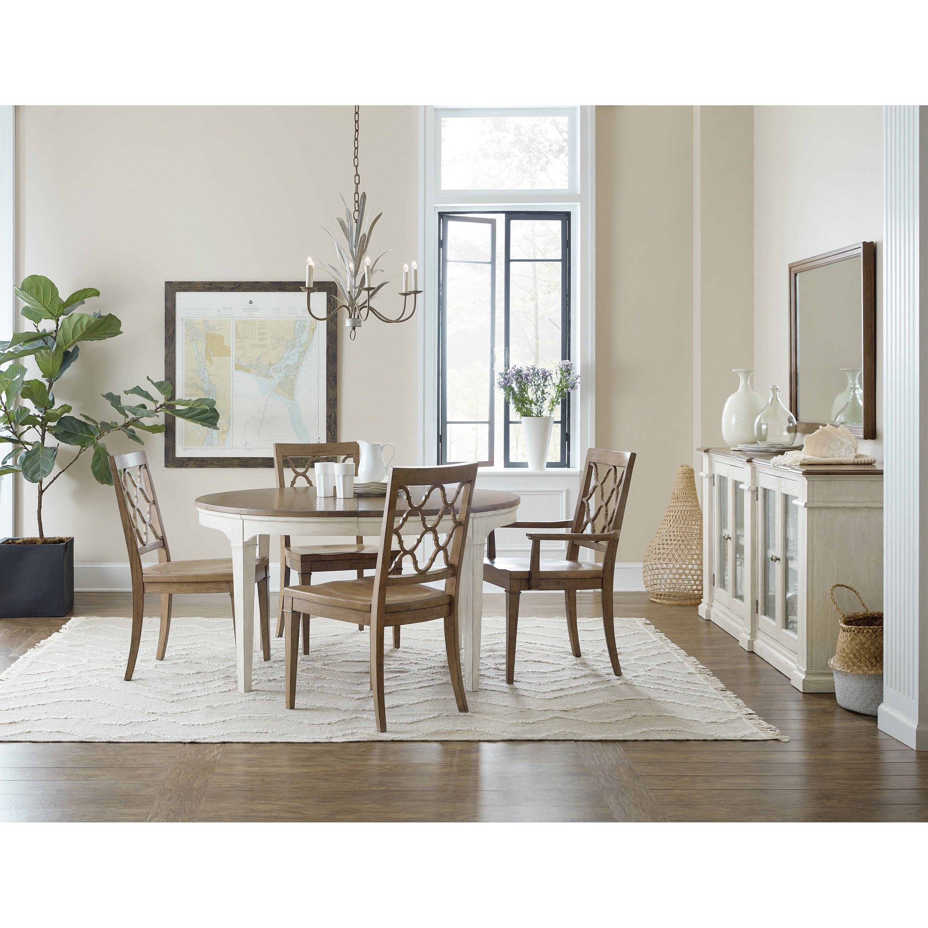 Hooker Furniture Montebello Farmhouse Solid Wood Arm Chair Zak S Home Dining Arm Chairs