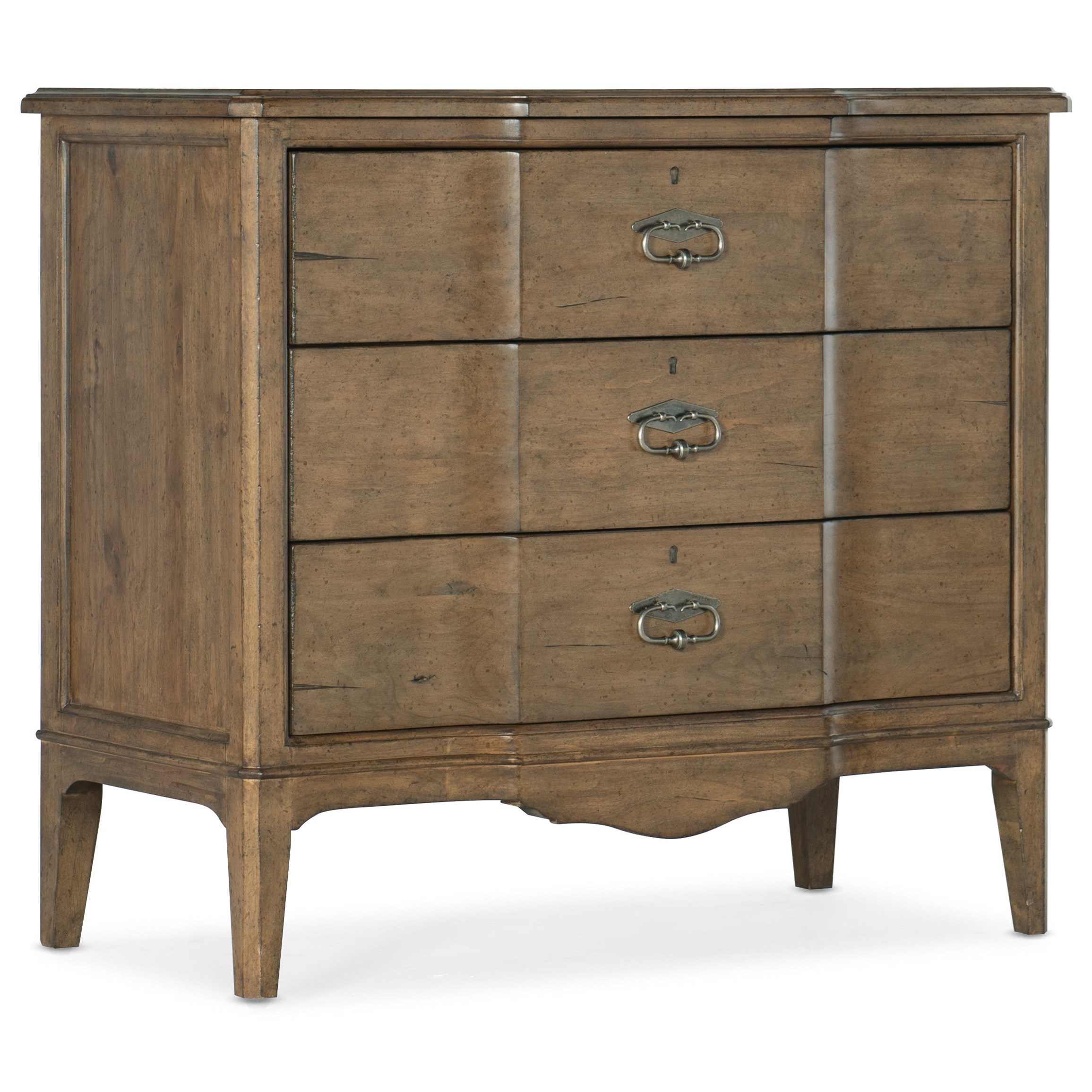 Hooker Furniture Montebello Farmhouse 3 Drawer Solid Wood Bachelors Chest Zak S Home Nightstands