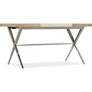 Hooker Furniture Novella Contemporary Granada Writing Desk With Faux Leather Inlay Belfort Furniture Table Desks Writing Desks