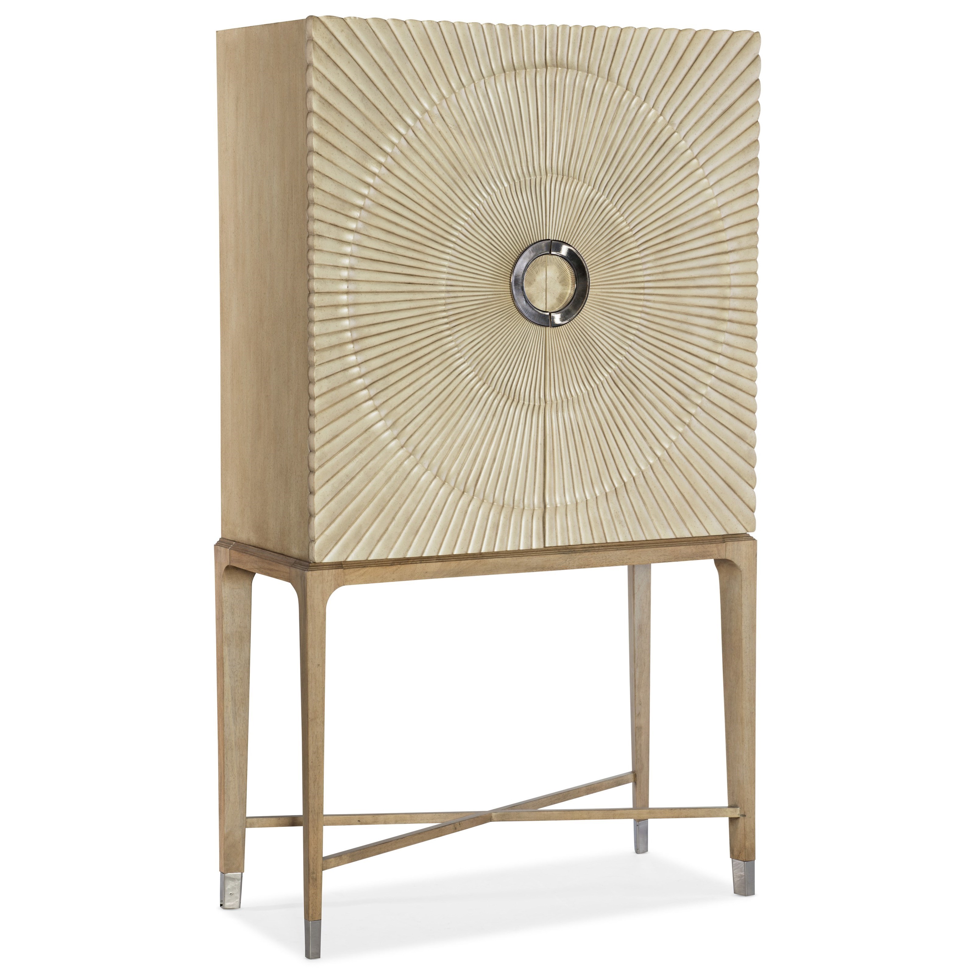 Hooker Furniture Novella 5940 75160 05 Contemporary Zaballa Bar Cabinet With Wine Storage Dunk Bright Furniture Bar Cabinets