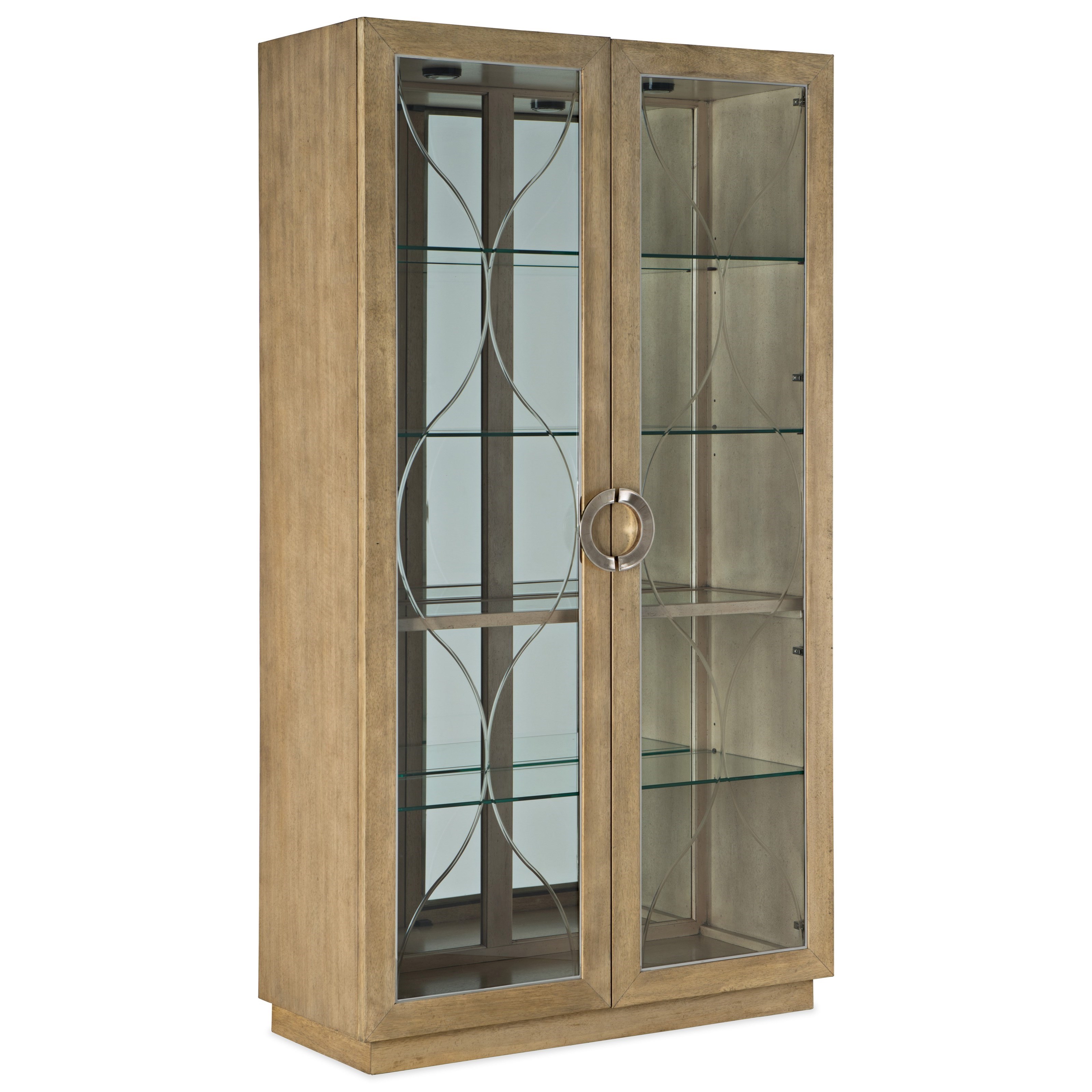 Hooker Furniture Novella Contemporary Ano Nuevo Display Cabinet With Touch Lighting Fashion Furniture China Cabinets