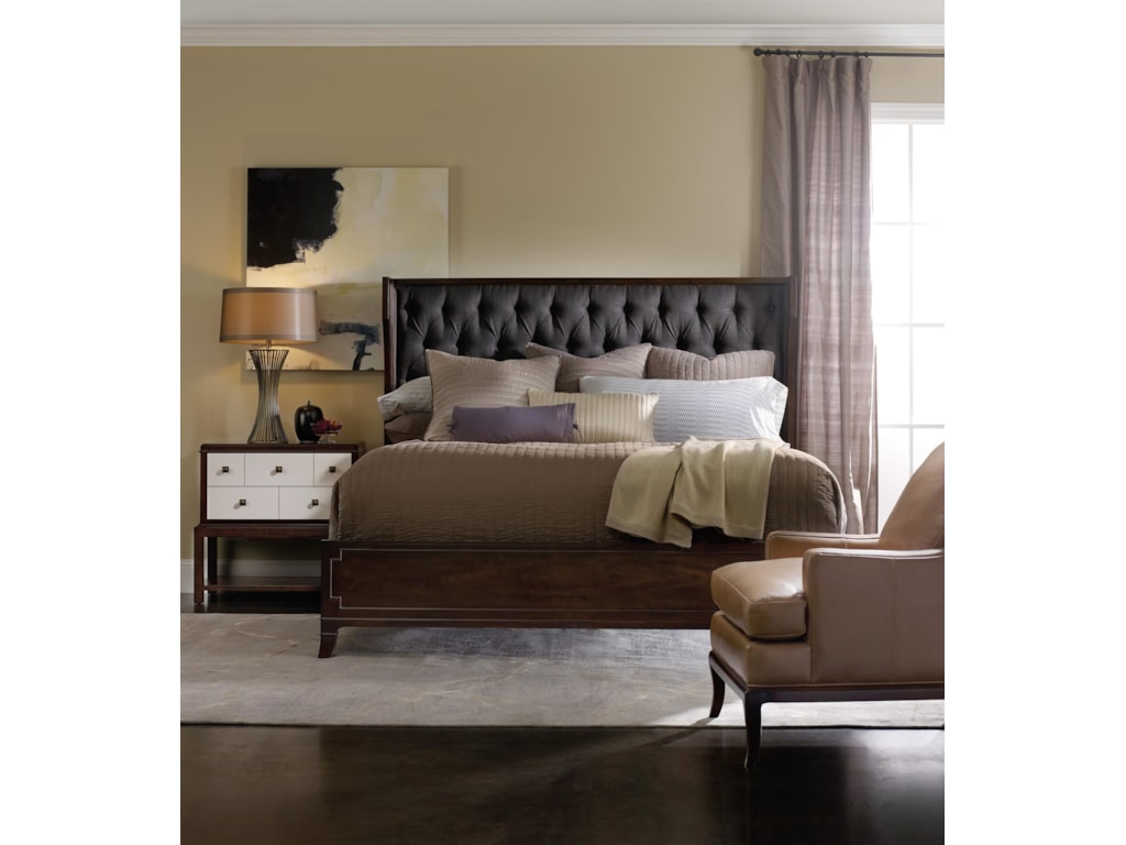 Hooker Furniture PalisadeQueen Upholstered Shelter Bed