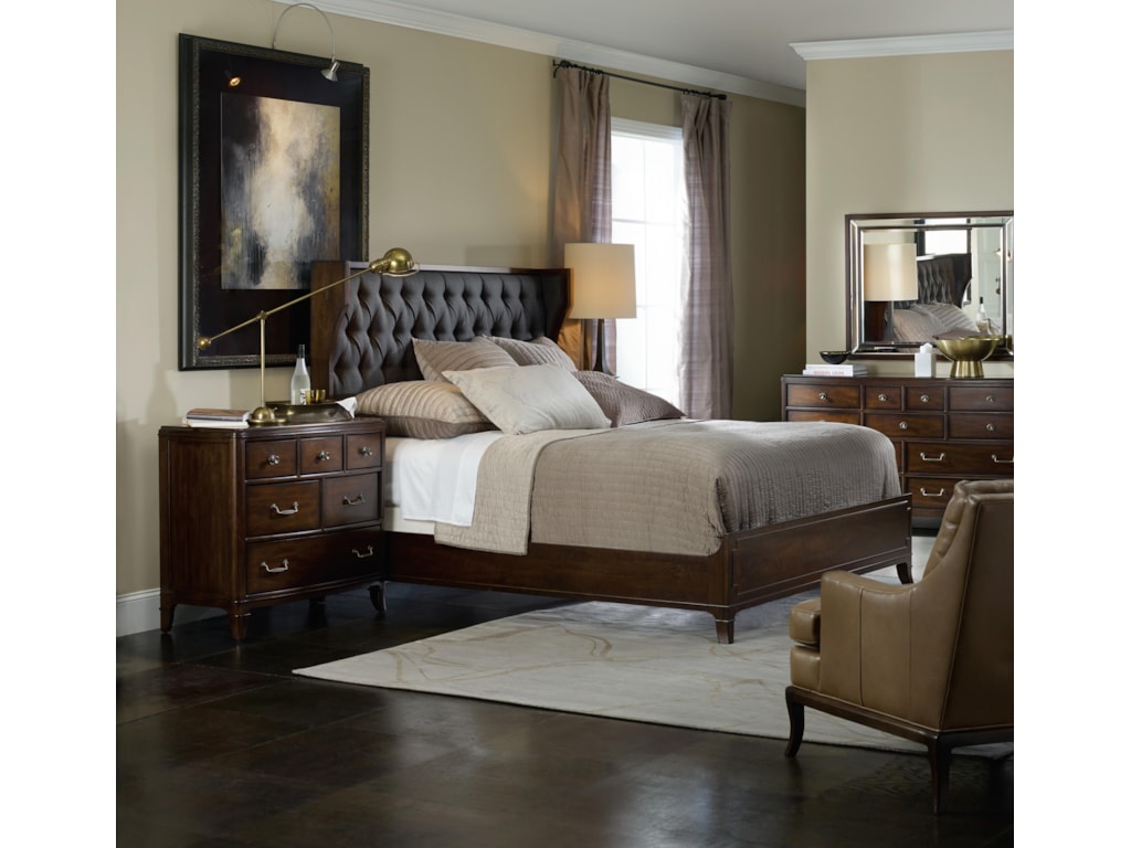 Hooker Furniture PalisadeQueen Upholstered Shelter Bed